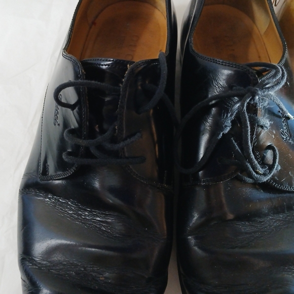 Gucci Black Leather Men\'s Oxfords Shoes Size 8 *See Description* AS IS main image 4